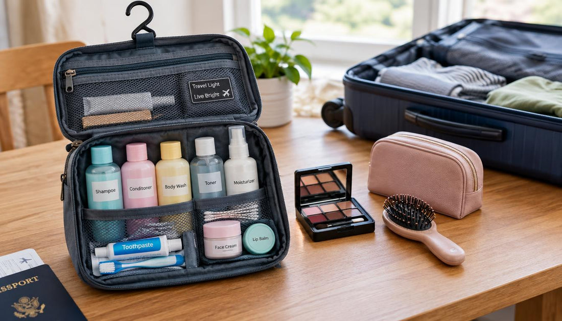 how to organize toiletries for travel